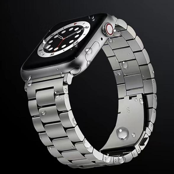 Luxury Titanium Bracelet For Apple Watch Ultra 2 49mm Series 9 41 45mm For iWatch 6 5 4 se 38mm 40 42mm 44mm Metal Business Band