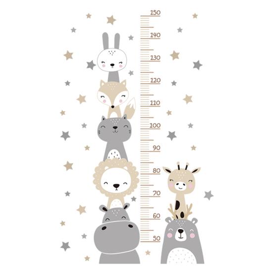 Nálepka s výškou Silná přilnavost Odnímatelná Samolepící Vodotěsné Beze zbytku Kreslený Dětský Výška