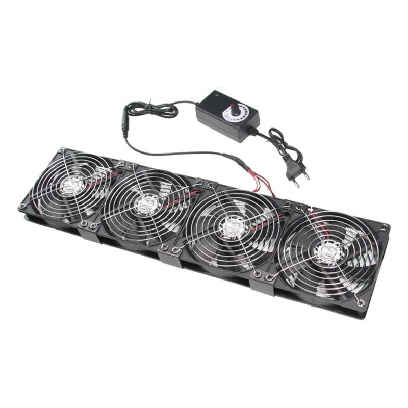 

120мм Вентилятор для ПК-роутера Високопотоковий Охолоджувальний Вентилятор Швидкість 2750 об/хв Повітряний потік 81CFM для Гроу-тенту Рослин Комп ютерних Шаф Аксесуари