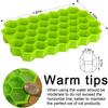 37 Cavity Honeycomb Ice Cube Trays Reusable Silicone Ice Cube Mold BPA Free Ice Maker with Removable Lids