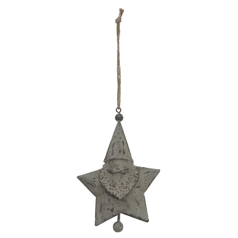 Hill Interiors Rustic Santa Christmas Hanging Decoration