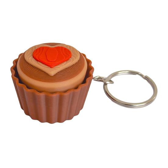 Schlüsselanhänger Anhänger Langsam Rückfedernd Simulierte Dessert-Optik 3D-Druck Textur Fingerspitzen-Spielzeug Realistischer Lebensmittel-Schlüsselanhänger