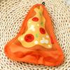 Interactive Pet Toys Thickened Oxford Cloth Bite Resistant Squeaky Dog Chew Toys with Sound Food Shapes Burger Pizza Popcorn for Teeth Cleaning Play