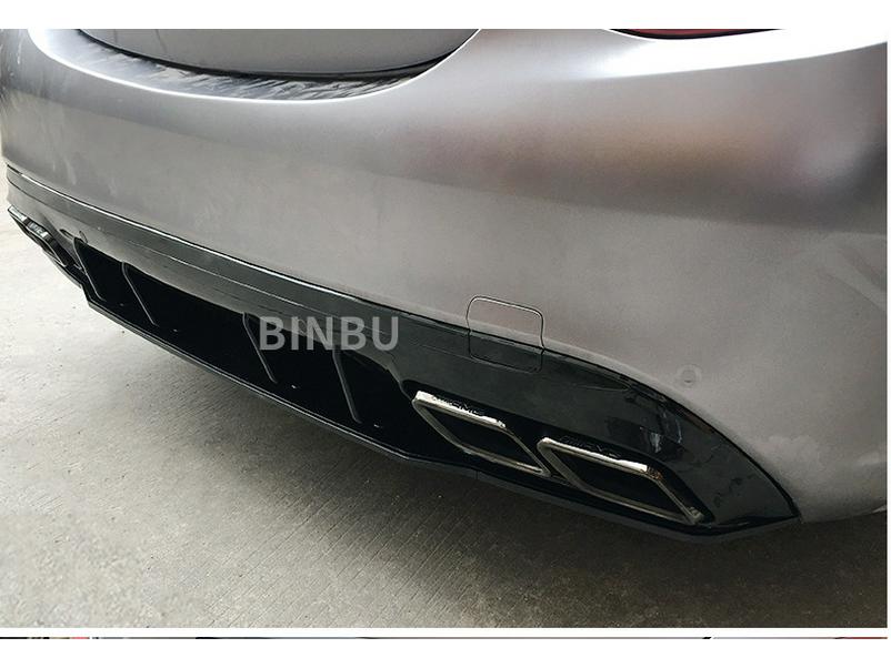 Mercedes-Benz C-Class W205 C63S Rear Lip Spoiler with AMG Tailpipe
