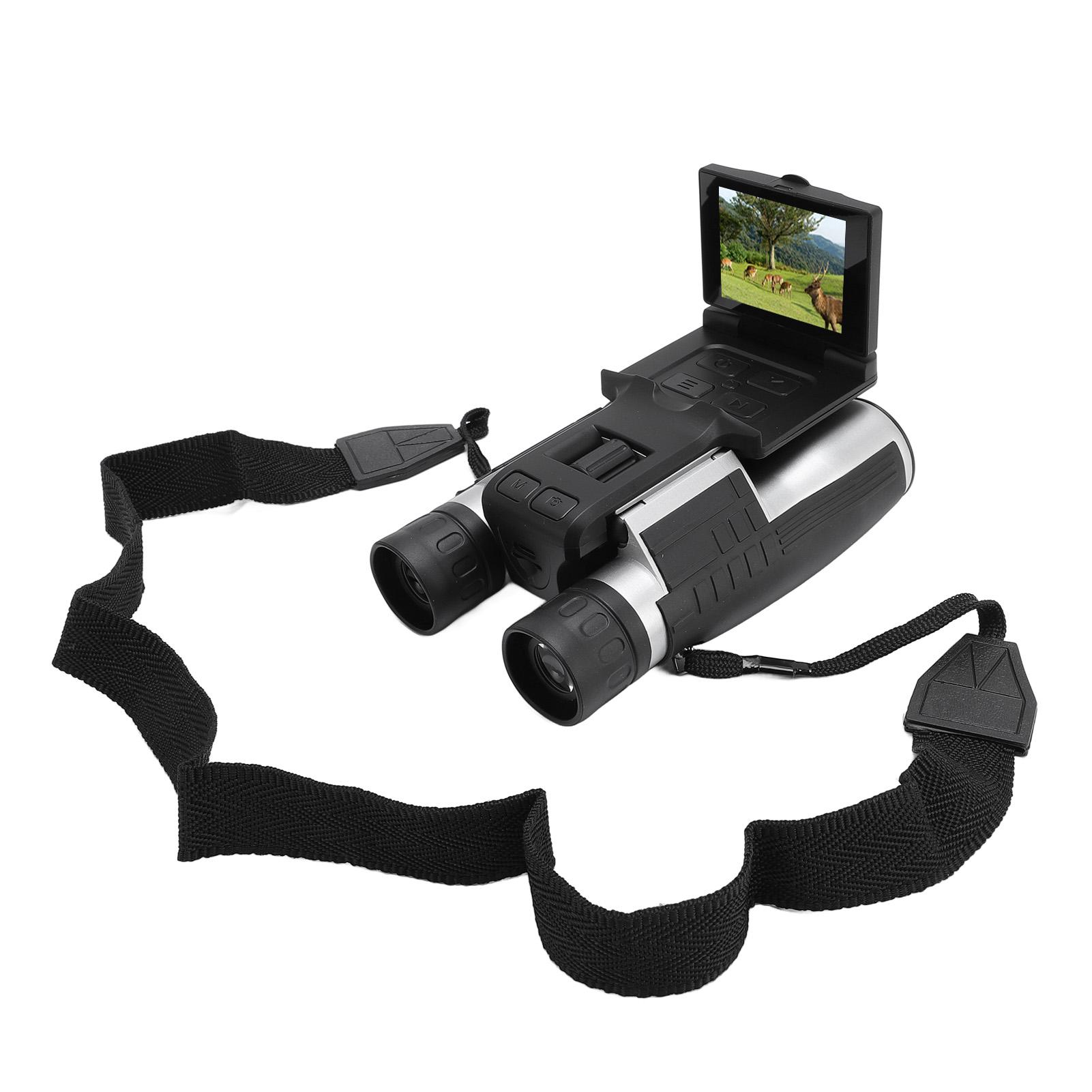 

12x32 Binoculars with Camera 2.4in IPS Display 48MP 2.5K Video Photo Recorder 8X Digital Zoom