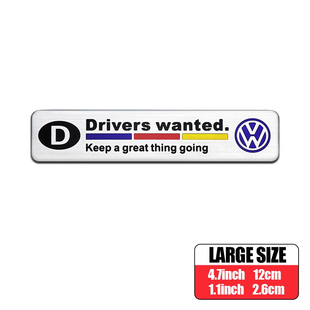 OPQ1 Car Accessories 3D Metal Alloy Car Motorsport Logo Body Trunk Sticker for Volkswagen VW Golf 6 7 8 Passat CC 4 Motion MTM Blue