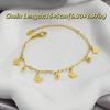 Gold Color Stainless Steel Bracelet Trendy Charm Bracelet New Wrist Chain  Jewelry Gifts