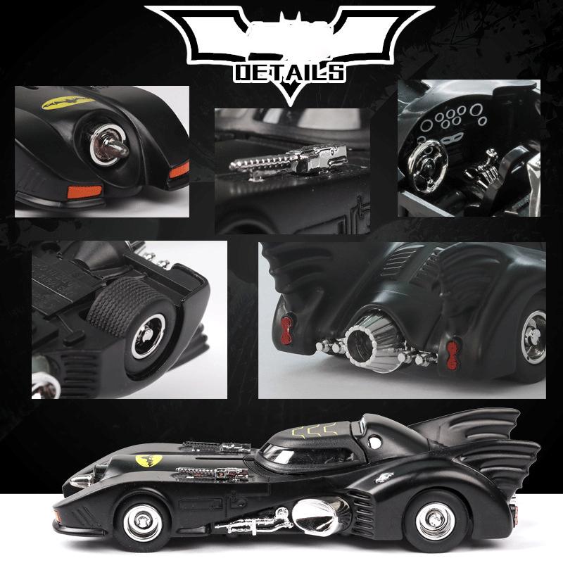 1/38 Scale Classic Bat Sports Alloy Car Model Toy, with Simulation Sound and Light for Kids Adults Gift Collection