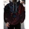 Autumn Men'S Leopard Print Hoodie 3D Printing Long Sleeve Pullover Casual Streetwear Cartoon Character Hoodie Man Hoodie