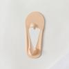Women's Summer Solid Color Ice Silk Shallow Mouth Invisible Non Slip Cotton Bottom Boat Socks