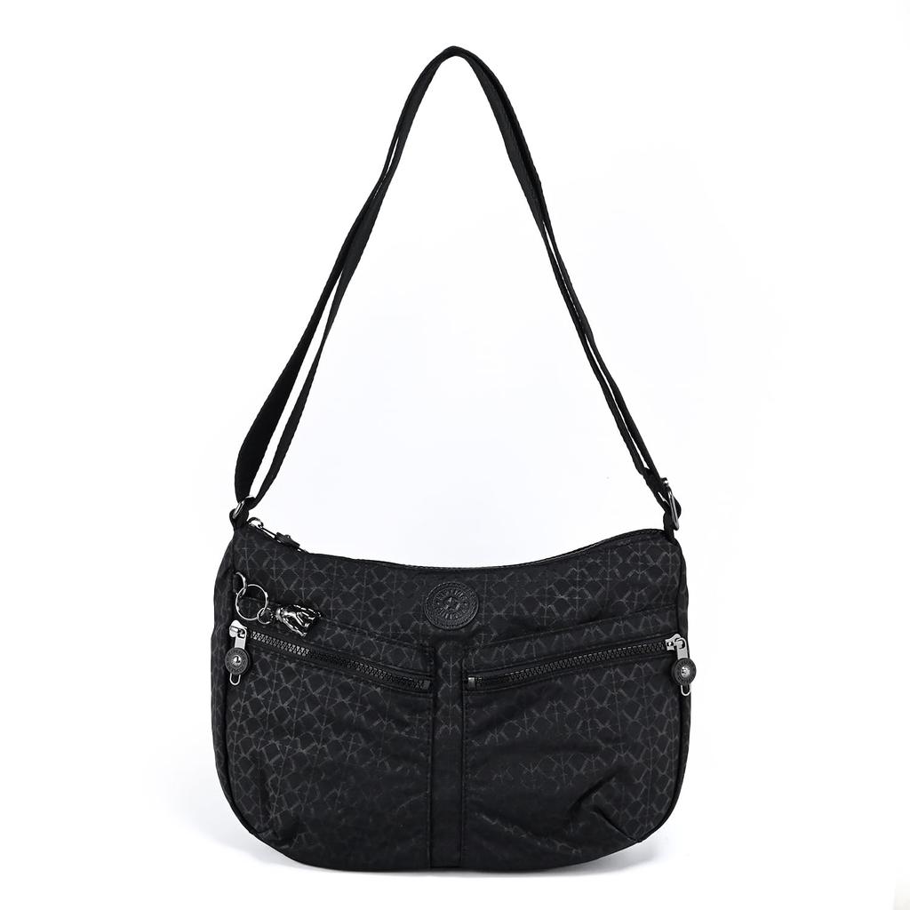 Kipling Shoulder Bag IZELLAH Signature Embossed Black K12592K59 Women's [Item]