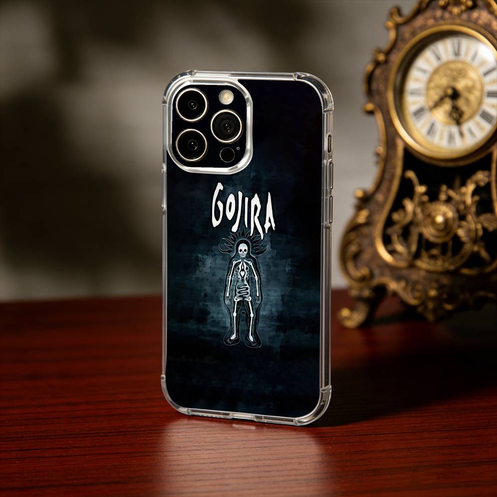 Band G-GojiraS Fortitude Phone Case For iPhone17,16,15,14,13Pro Max,us,Soft Silicone Transparent Cover