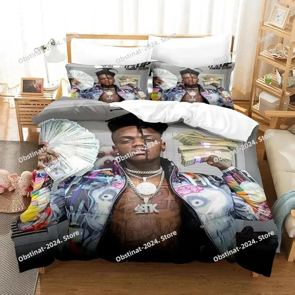 RIP Jaydayoungan Rapper Bedding Set Printed With Pillowcase Bed Duvet Cover Soft Single Double Queen Super King Size Kids Adult