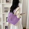 Jelly Color Pvc Clear Tote Bag Women Commute Shoulder Bag Large Capacity Waterproof Shopper Pouch Transparent Top Handle Handbag