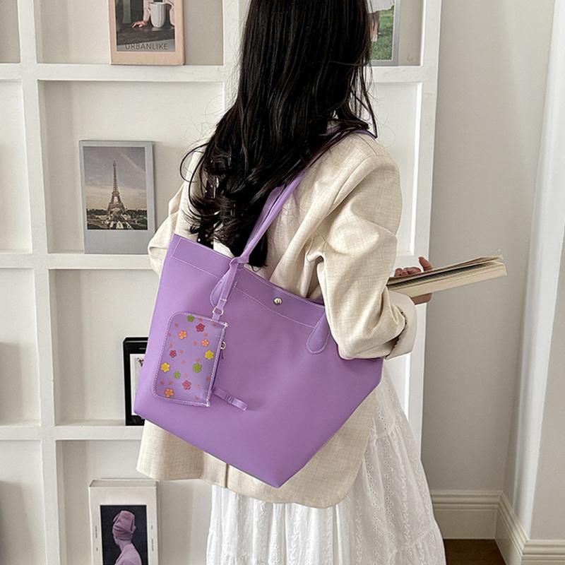 Jelly Color Pvc Clear Tote Bag Women Commute Shoulder Bag Large Capacity Waterproof Shopper Pouch Transparent Top Handle Handbag