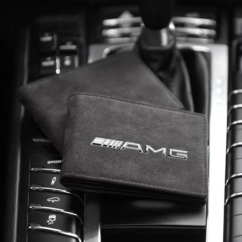 PU Leather Credit Card Case Car Driving Documents Protective Case For Mercedes Benz AMG GLE GLS GLC CLA GLB ML W204 W206 W205 W212 W203