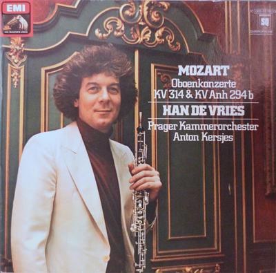 LP Record HAN DE VRIES, PRAGER KAMMERORCHESTE - Mozart, Oboenkonzerte Kv 314 & Kv A 1C06503351 HIS MASTER'S VO 1978 Germany Classical Used