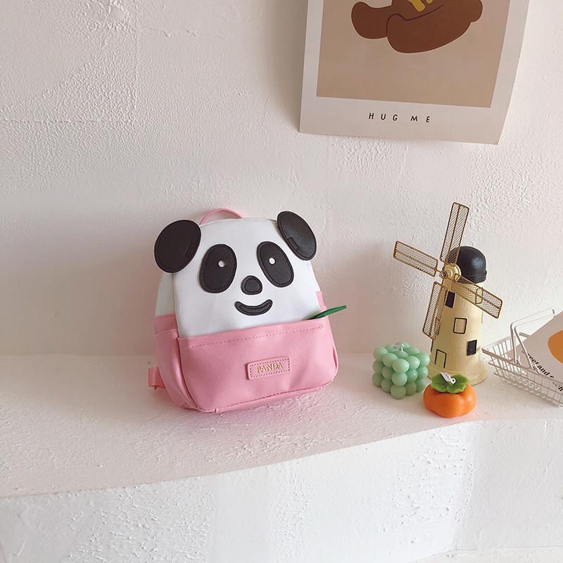 Cute Panda Children's Backpack Stylish Cartoon Design For Preschool Kids With Breathable Fabric