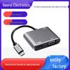 USB-C to HDMI/VGA Docking Station: Phone-to-Monitor Screen Mirroring Converter
