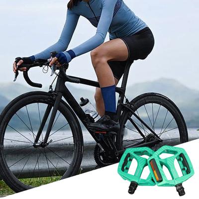 1 paire de pédales de vélo avec roulements scellés, conception creuse, port fileté universel antidérapant, installation simple, pédales VTT, accessoires de cyclisme