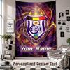 Custom Tapestry Wall Hanging, Anderlecht FC Personalized Name Text Home Wall Decor