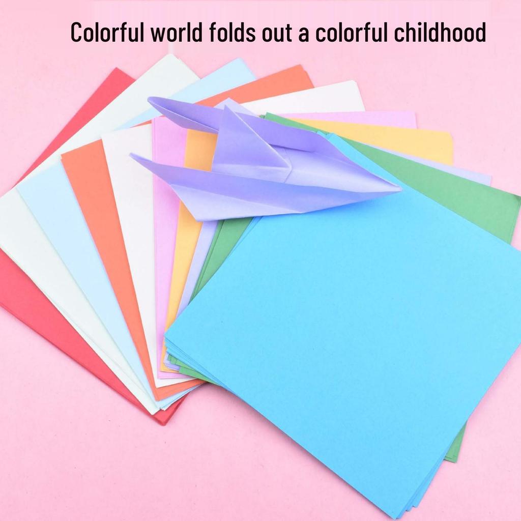 10-Color 15x15cm Origami Paper for Kids - DIY Crafts & Flower Cutting