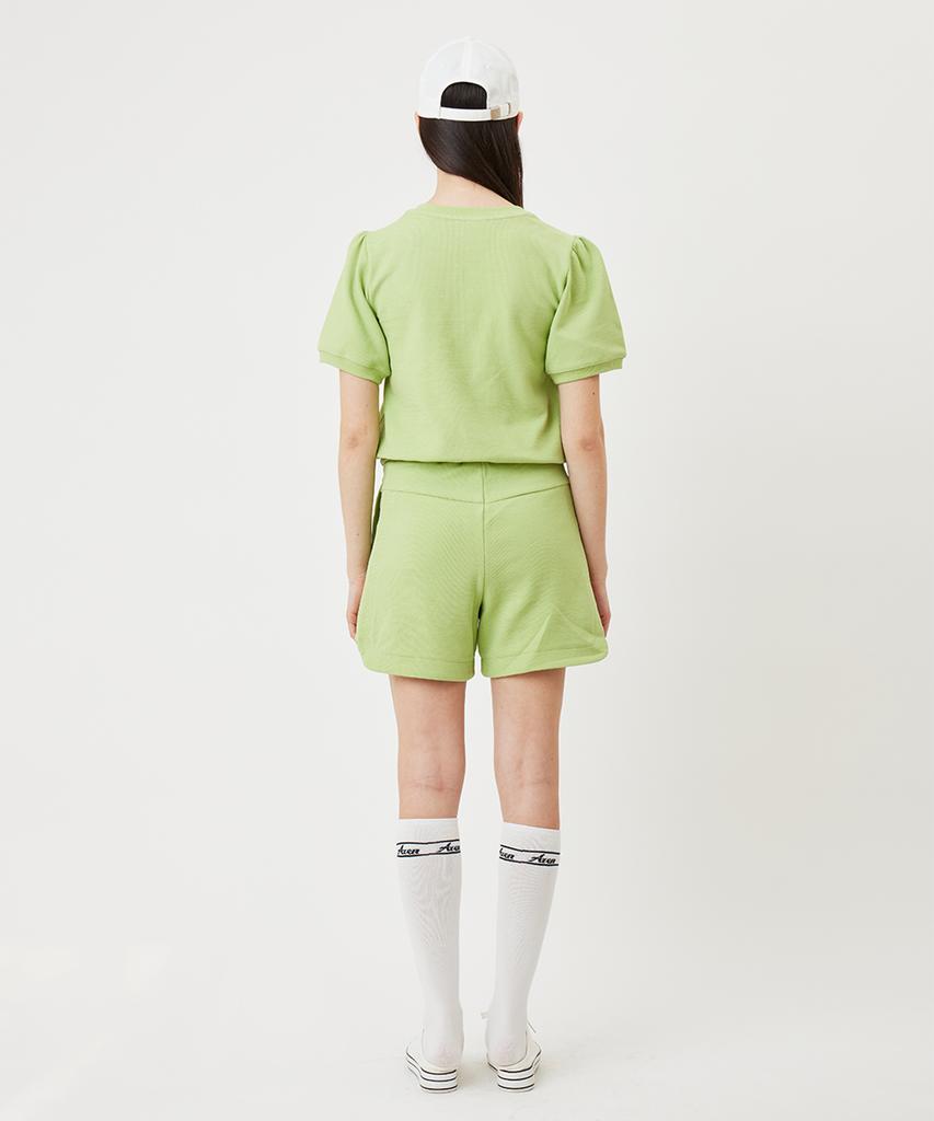 AVEN Elastic Slit Sweatpants Lime