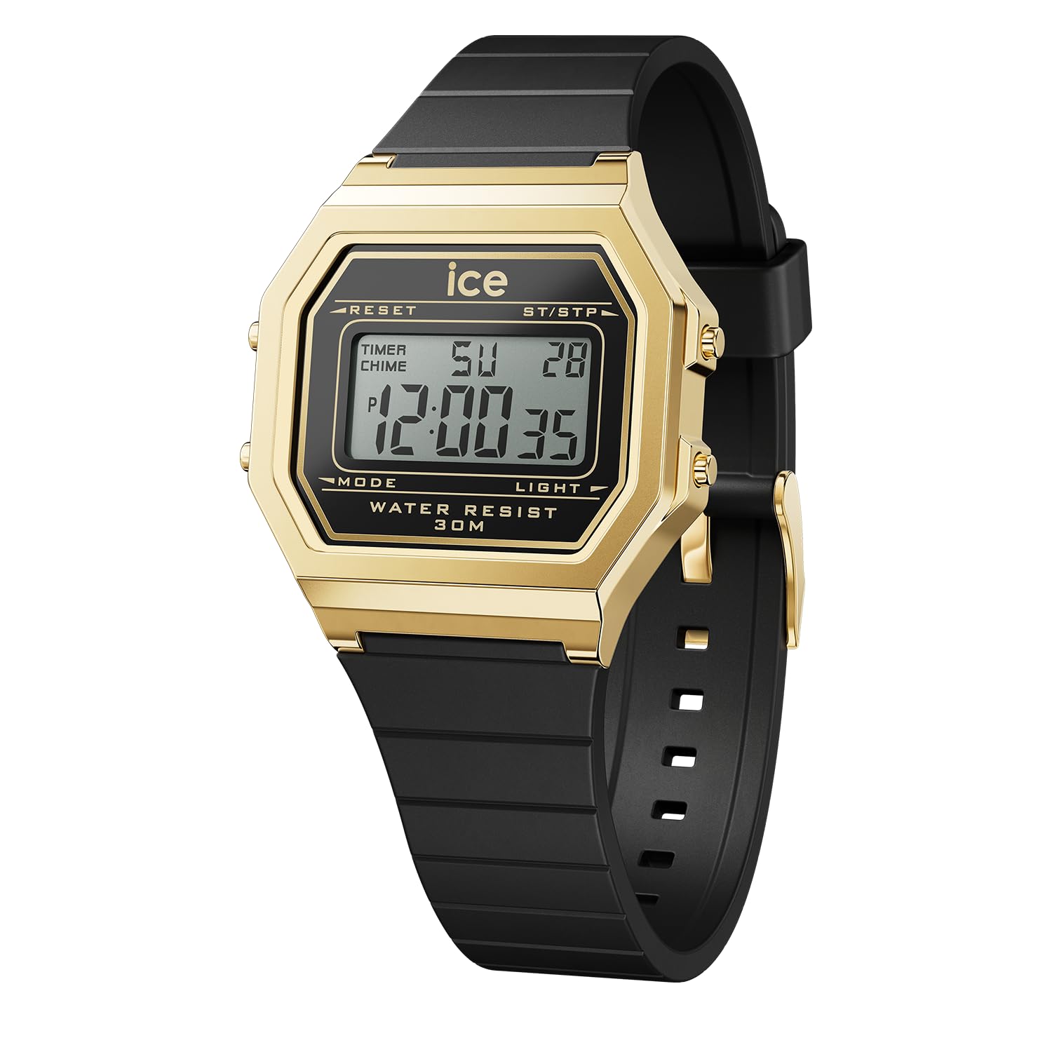 Авторизованный дилер Ice Watch Цифровые наручные часы для женщин 022064 ICE digit Черный Золотой Маленькие [Ice watch]