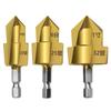 Lifting Drill Bit Water Pipe Connection Tool Stepped Drill Bit 20/25/32mm Full Open Process Chamferer Step Drill