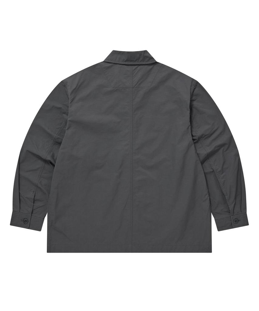 COVERNAT Garment Washed Coverall Jacket Charcoal