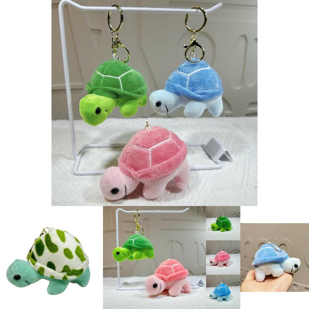 Adorable Plush Turtle Keychain Accessory In Vibrant Colors Perfect For Gifts And Decorations