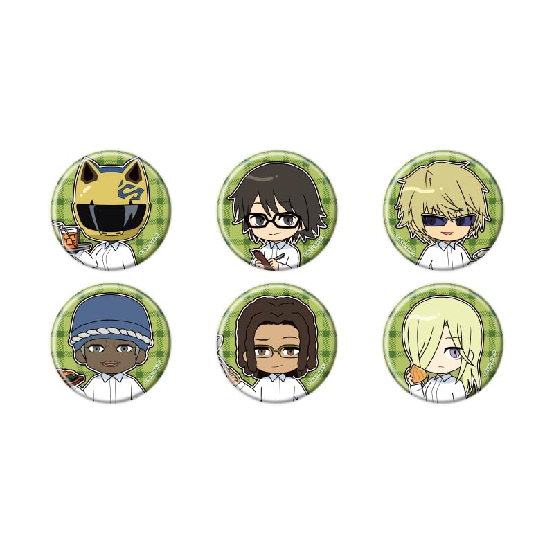Durarara x 2 17 [Иллюстрация в стиле ПОП-арт] Значок-пины 6 штук в коробке