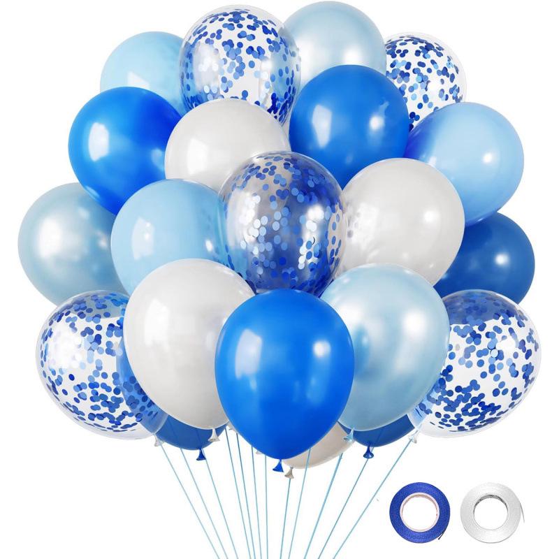 12-Inch Sequin Metallic Latex Balloons, 30pcs - Perfect for Birthday Party Decorations