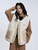 Clever Field Cozy Reversible Fleece Padded Vest_Beige