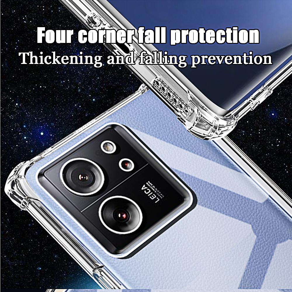 Shockproof Phone Case for Xiaomi 13T Pro 12T 11T 13 12 11 Lite NE 5G Transparent Clear Silicone Soft TPU 13 12 11 T Back Cover