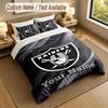 Bedding Set 1 Duvet Cover 2 Pillowcases Las Vegas Raiders Print Soft Bed Linen Bedroom Decor