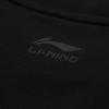 Li Ning Logo Print Fashion Skin-Friendly Comfortable Round Neck Pullover Short Sleeve T-Shirt Casual Sports Set Unisex Tops Black AHSU651-2+YKSV147-2