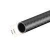 Uxcell Carbon Fiber Round Tube, 12x10x500mm, 3K Roll Wrap, Matte Surface, for RC Airplanes and Quadcopters, 1 Piece