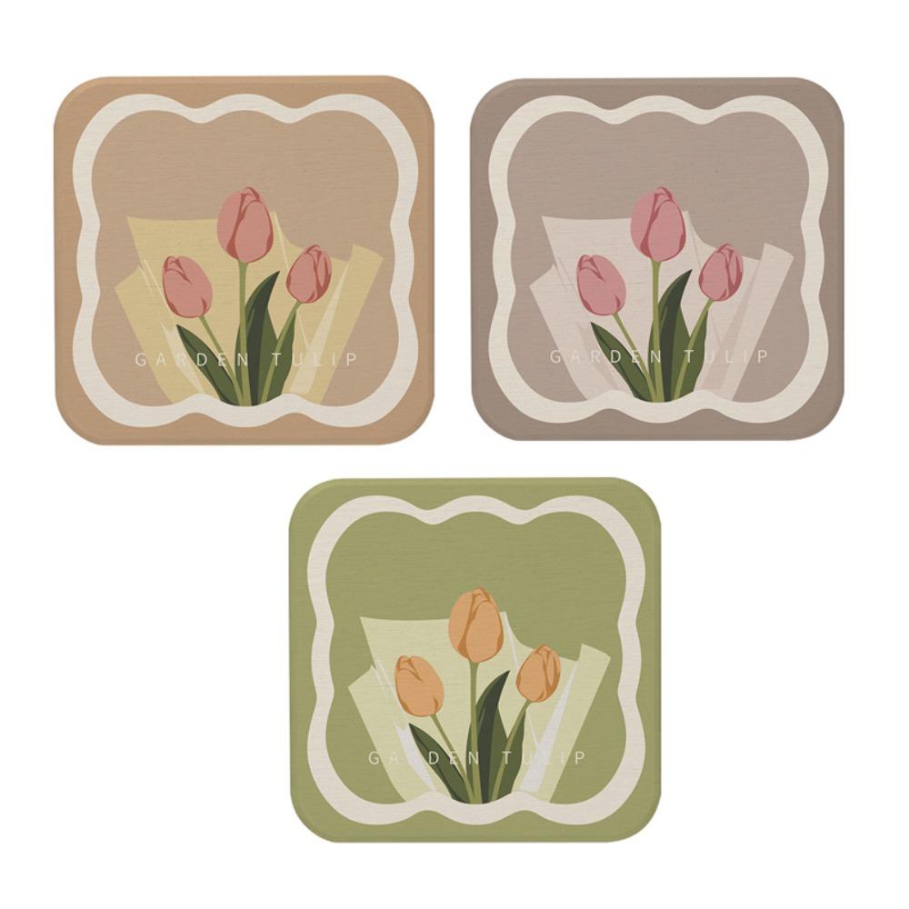 3PCS Anti-oil Heat Insulation Pad Morandi Color Dining Table Mat Kitchen Accessories Mug Mats  Home