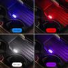 2PCS Mini USB LED noční světla Atmosférická lampa do auta Dekorace do auta Okolní osvětlení LED neonová žárovka Auto zboží