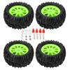 4pcs 82MM Front Rear Rubber Tires and 10 Spoke Wheel Rims Set for Wltoys 144001 1 14 RC Off Road Car