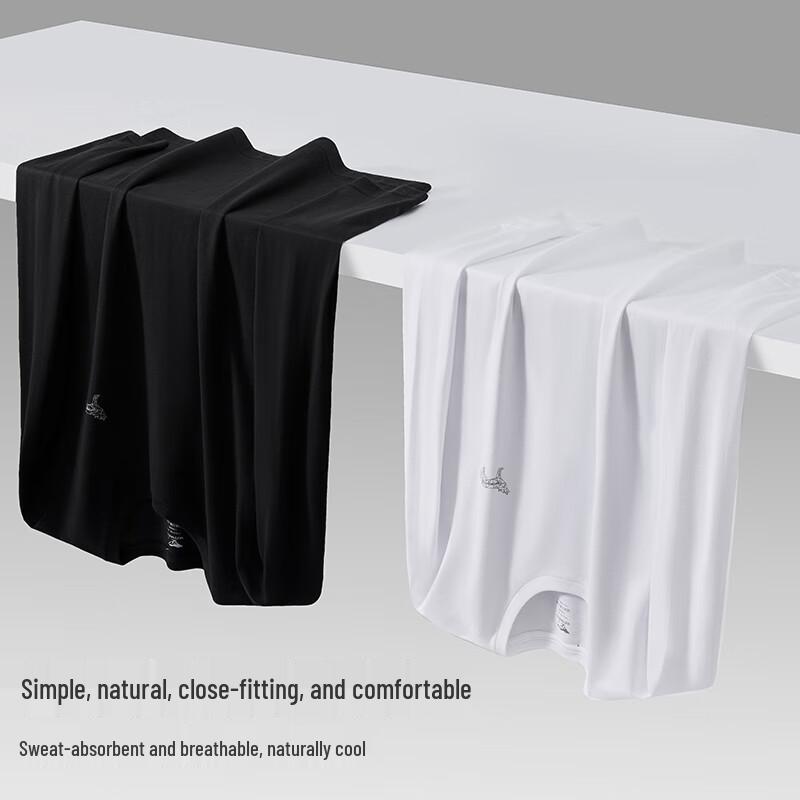 SEPTWOLVES Men's Geometric Wolf Print 100% Cotton Long Sleeve T-Shirt