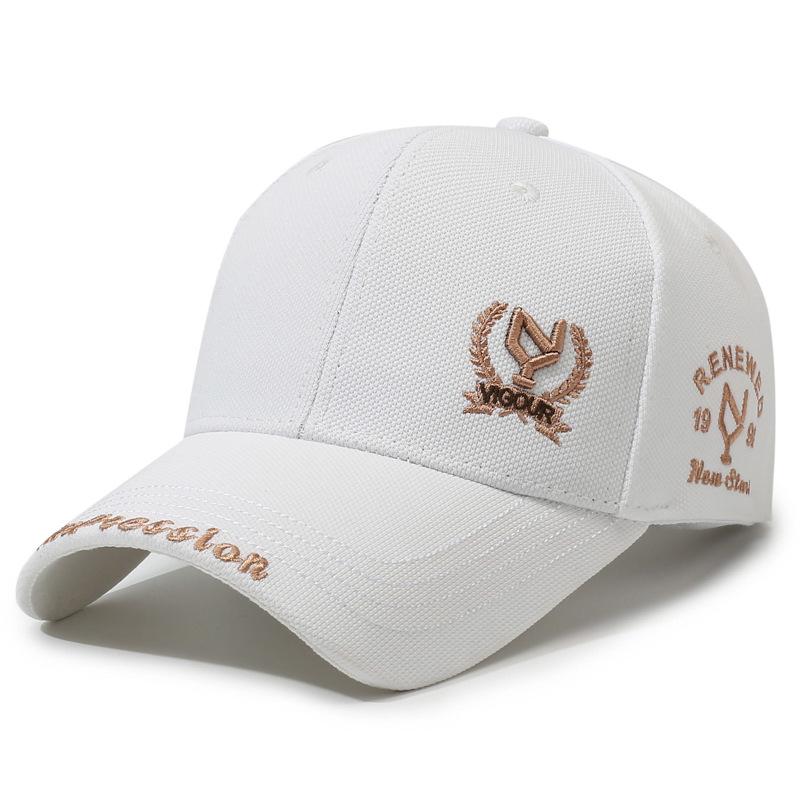 

Spring and Autumn Seasons Pineapple Cloth Baseball Cap Male and Female Alphabet Embroidered Cap Outdoor Sports Shade Sun Protection Hat Adjustable белый