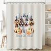 Halloween Dog Bath Curtain Spooky Puppy Shower Curtain Cute Pet Halloween Decor Festive Fall Home Decor Holiday Party Supplies