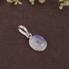 Oval Cabochon Moonstone Pendant Solid 925 Sterling Silver Gemstone Pendant Without Chain Jewelry For Women or Girls - 10.87 Gms