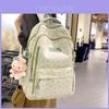 Cute Girls Backpack For Middle And High School Students 2024 New Grey Pink Blue Green Yellow