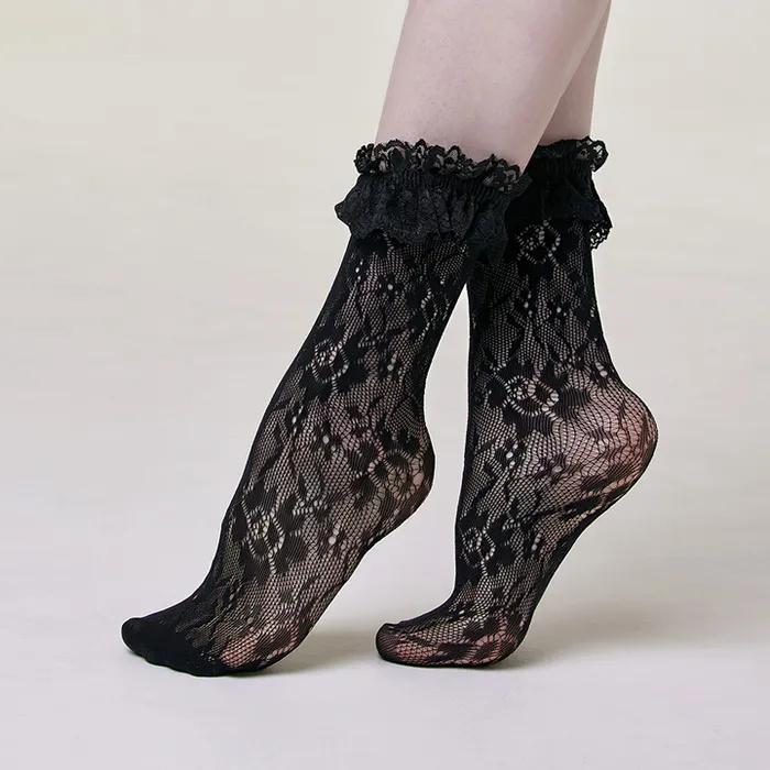 frilled lace socks