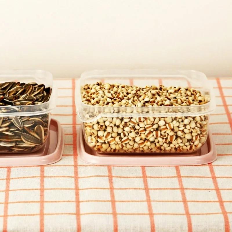 17/pcs Food Storage Box Kitchen Finishing Storage Sealed Box Refrigerator Storage Box