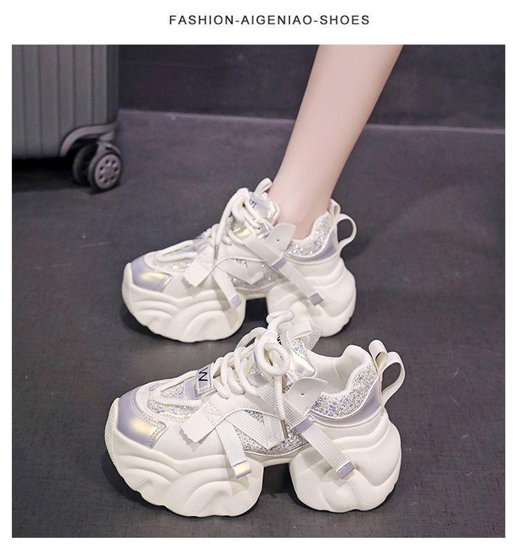 Stylish Women's Dad Shoes: Popular, Thick-Soled, Versatile, Height-Boosting, Casual Sneakers