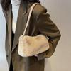 Fashionable Plush Shoulder Bag Functional Interior Suitable for Everyday Use